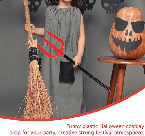 Vista 5 de BESPORTBLE Artículos de tenedor de diablo para hombres y mujeres, para niños, disfraz de cetro, demo, accesorios de disfraz de fiesta de Halloween
