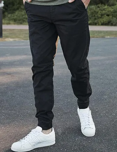 Vista 4 de Bilitry Men Joggers Chino Cargo Pants Hiking Outdoor Recreation Pants Twill Fitness Track Jogging Pants Casual Cotton Pants