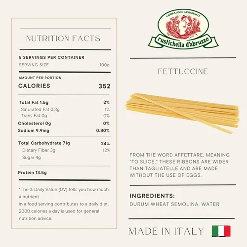 Vista 2 de Rustichella d'Abruzzo Fettuccine 17.6 oz