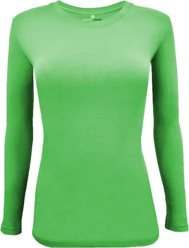 Vista 109 de Natural Uniforms Camiseta Under Scrub para mujer, cuello redondo, manga larga, paquete de 3, paquete múltiple de 3