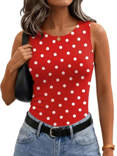 Vista 8 de Zeagoo Camiseta sin mangas de verano con cuello redondo y doble forro para 1 blanco