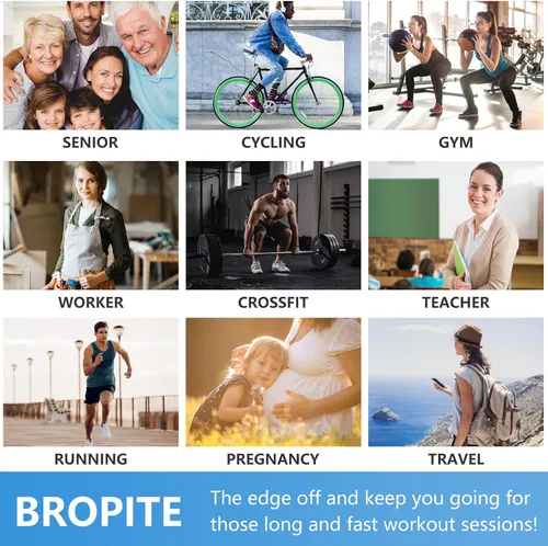 Vista 7 de bropite Toeless Compression Socks for Women&Men-2 Pairs Support 15-20mmhg Open Toe Knee High Circulation Medical Compression Sock