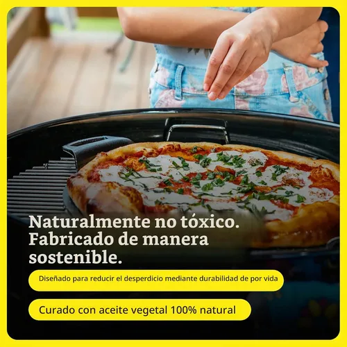 Vista 8 de Lodge - Sartén de pizza de hierro fundido de 15 pulgadas