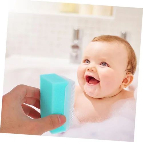 Vista 5 de 2 cepillos sensoriales de masaje terapéutico para niños, niñas y adultos, material de esponja seguro para calmar experiencias sensoriales y rutina