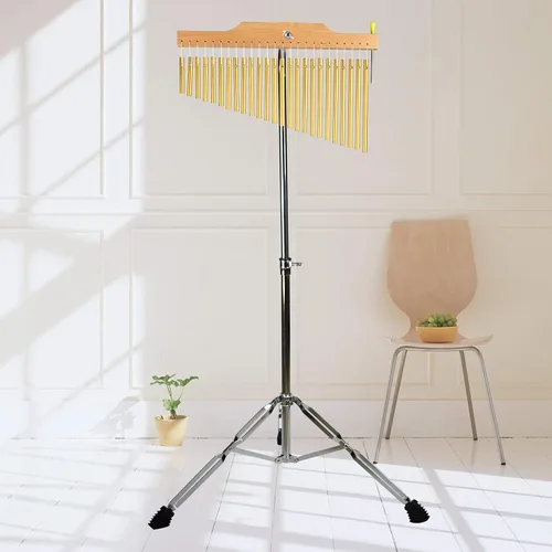 Vista 7 de ENNBOM Campanillas de barra con soporte ajustable para 25 notas 36 notas, campanillas de viento de una hilera, instrumento de percusión musical
