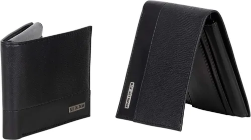Vista 4 de Ben Sherman Men's Manchester Bifold Slim Wallet Full-Grain Leather RFID Minimalist Gift Box