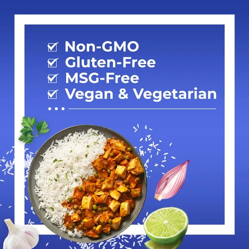 Vista 6 de Mahatma Arroz Basmati, arroz indio fragante, bolsa de 2 libras