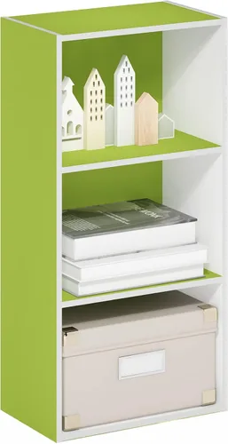 Vista 56 de Furinno LUDER - Estantería de libros, estantería moderna de 2 niveles, estantería abierta de 9 x 16 x 21, para sala de estar, dormitorio, oficina