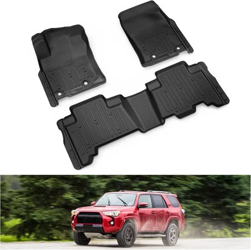 Vista 28 de KIWI MASTER Alfombrilla de maletero de carga para Toyota 4Runner 2010-2024, repuesto OEM PT218-89112 para todo tipo de clima, forro de maletero TPE