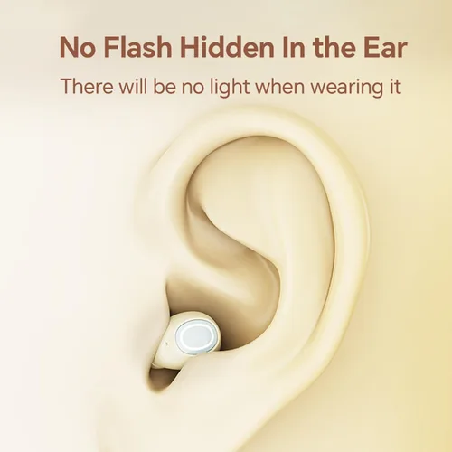 Vista 5 de Xmenha Mini auriculares invisibles pequeños inalámbricos Bluetooth cómodos, más pequeños, pequeños, de perfil bajo, para dormir, discretos