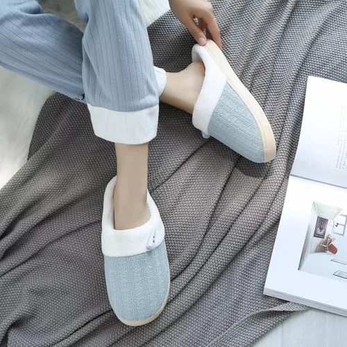 Vista 7 de NineCiFun Pantuflas para mujer, cómodas, ligeras, para casa, sin cordones, de espuma viscoelástica, para dormitorio, para interiores y exteriores