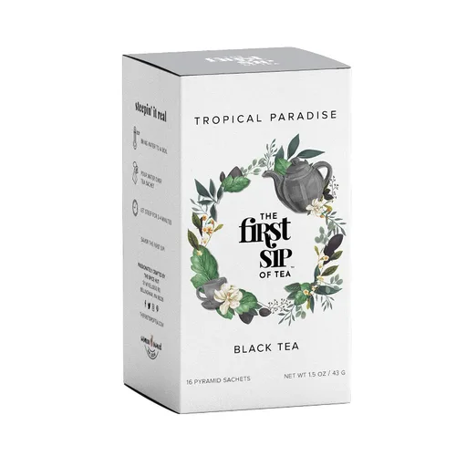 Vista 33 de Crème de la Earl orgánica, hojas sueltas saborizadas Earl gris té negro, el primer sorbo de té, bolsa de 8 onzas (80-100 porciones) The Spice Hut