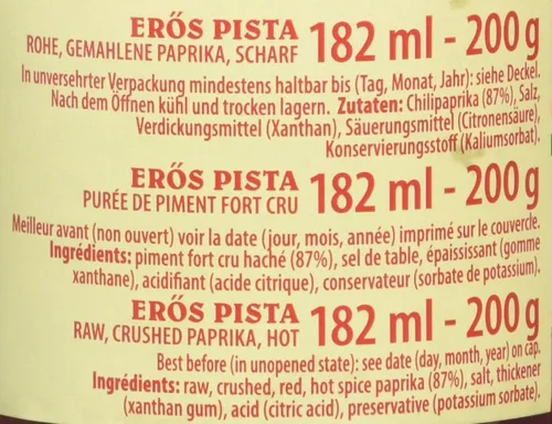 Vista 5 de Pasta de pimentón triturada húngara - Caliente 7.05 oz