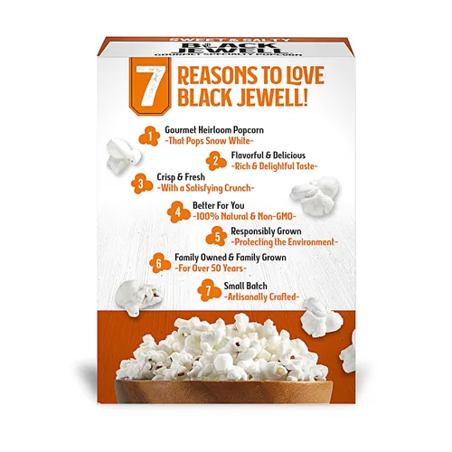 Vista 3 de Black Jewell Palomitas de maíz gourmet para microondas, dulces y saladas, 10.5 onzas (paquete de 3)