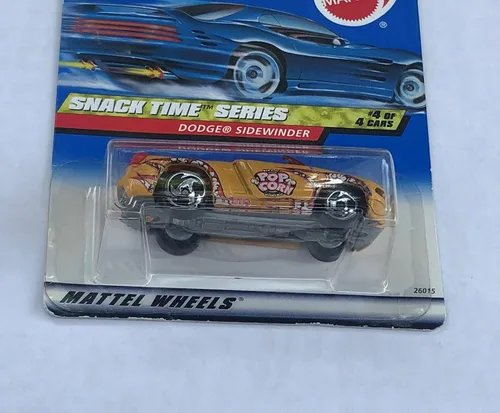 Vista 2 de Hot Wheels Snack Time Series # 4 Dodge Sidewinder Color Amarillo #2000-16 Coche coleccionable Mattel Escala 1:64
