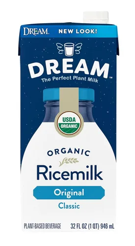 Vista 4 de Rice Dream Bebida de arroz orgánica, clásica original, 32 onzas (paquete de 6)