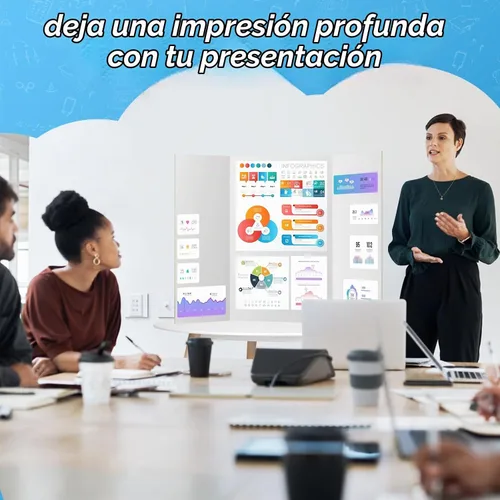 Vista 6 de VinTS 36" x 48" Large Trifold Poster Board,4 Pack White Corrugated Foldable Project Boards for Science Fair, School Projects,Photo Displays