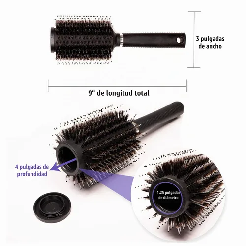 Vista 4 de Cepillo de cabello de distracción para almacenamiento de seguridad, con bolsa a prueba de olores, de Stash-it Can Safe, con tapa oculta en la parte