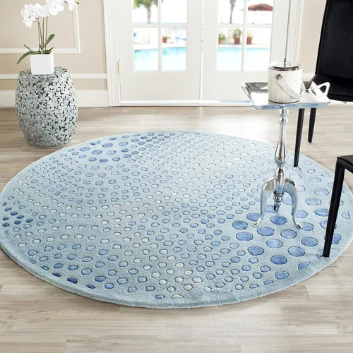 Vista 7 de SAFAVIEH Soho Collection SOH654A - Alfombra decorativa hecha a mano de lana y viscosa de 2 x 3 pies, color gris oscuro