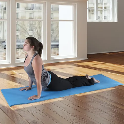 Vista 2 de Wakeman - Tapete de yoga grueso – Tapete de entrenamiento de doble cara de 1/2 pulgada – 72 x 24 pulgadas para gimnasio en casa, fitness o pilates