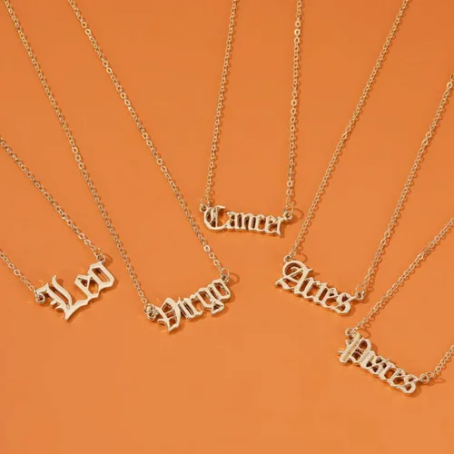 Vista 9 de Shulemin Collares para mujer, joyería de moda, regalo de San Valentín, collar creativo de doce constelaciones, collar de cadena de clavícula, collar
