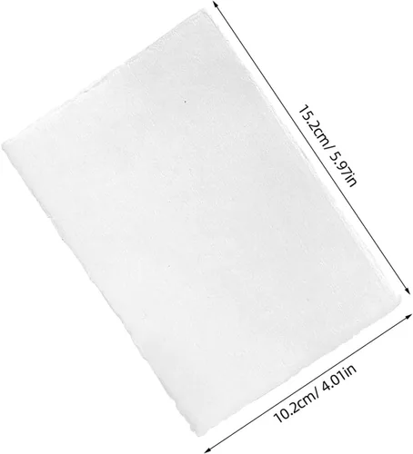 Vista 4 de Generic 25pcs Watercolor Paper - Thick Cotton Pulp Paper Sheets Rough Texture Deckled Edge A6 for Watercolors Acrylics Calligraphy and Creative Art