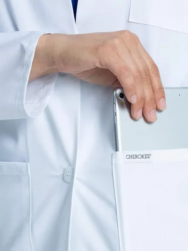 Vista 3 de Cherokee CK452 - Abrigo de laboratorio para mujer de 33 pulgadas