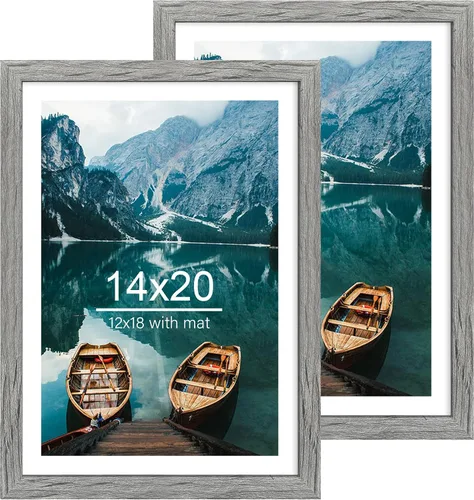 Vista 174 de Hongkee - Juego de 2 marcos de fotos, HK042515-MD5.5X8.5-BK(2PK)
