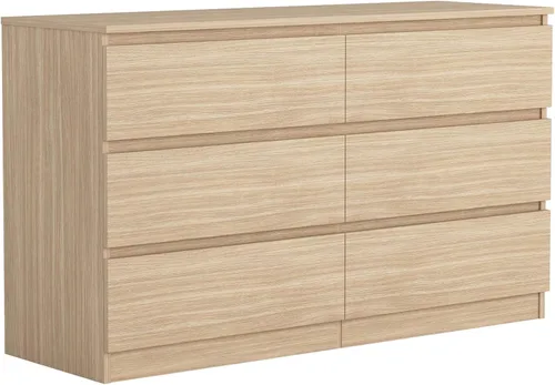Vista 17 de Vibe & Dine Cómoda Doble de 8 Cajones, Cómoda Moderna con Almacenamiento Amplio para Closet, Dormitorio, Sala de Estar, Negro