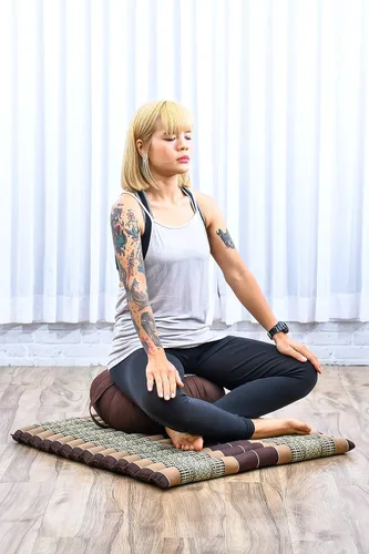 Vista 5 de Leewadee Juego de meditación Leewadee - Cojín Zafu