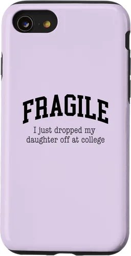 Vista 18 de Frágil - Carcasa para iPhone 16 con texto en inglés "I Just Ddrops My Daughter Off at College Parents