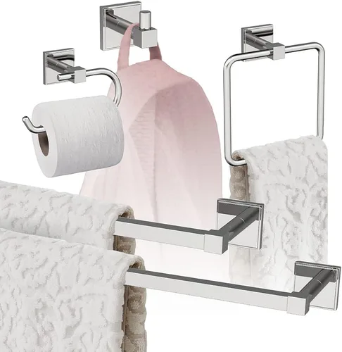 Vista 13 de Amerock Níquel cepillado Appoint 5 piezas Juego de accesorios de baño