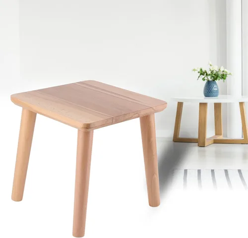 Vista 9 de Taburete para niños, taburetes multiusos de madera para el hogar, bonito banco pequeño, asiento para niños, muebles de bricolaje, taburetes