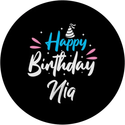 Vista 3 de Feliz cumpleaños Nia PopSockets intercambiables PopGrip