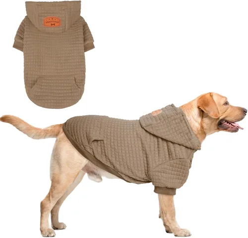 Vista 74 de BEAUTYZOO - Sudadera con capucha para perros con agujero para correa y bolsillo, suéteres para perros pequeños, medianos y grandes, niños y niñas