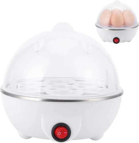 Vista 7 de Cocina rápida para huevos, caldera eléctrica para huevos, capacidad de 7 huevos, mini cocina de huevos, vaporera escalfadora para uso en cocina