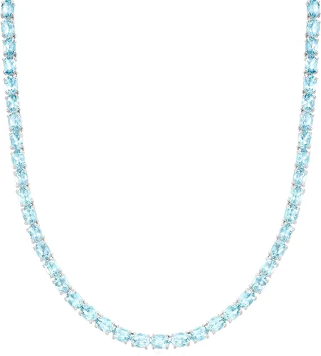 Vista 19 de Ross-Simons Gemstone Tennis Necklace in Sterling Silver