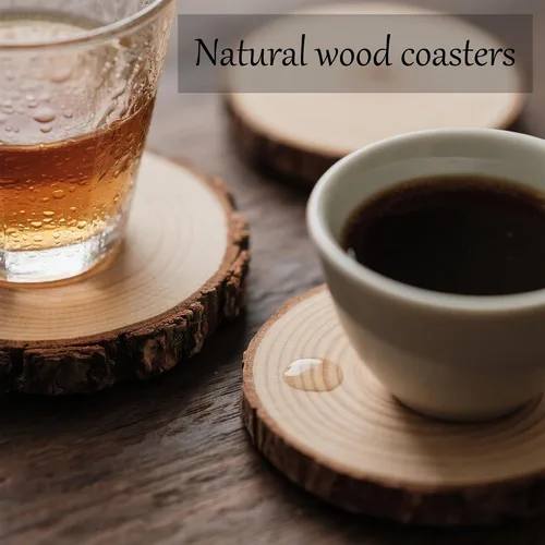 Vista 4 de Rebanadas de madera natural sin terminar, 40 unidades de círculos de madera de 3.2 a 4 pulgadas para manualidades, adornos de Navidad, kit de madera