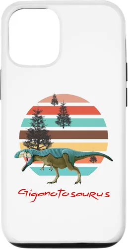 Vista 11 de iPhone 12 mini Giganotosaurus Retro T rex prehistoric dinosaur Father's day Case