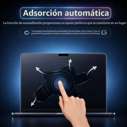 Vista 5 de Protector de pantalla de vidrio templado para MacBook Neo de 13 pulgadas 2026 (modelo A3404), protector de pantalla compatible con MacBook Neo