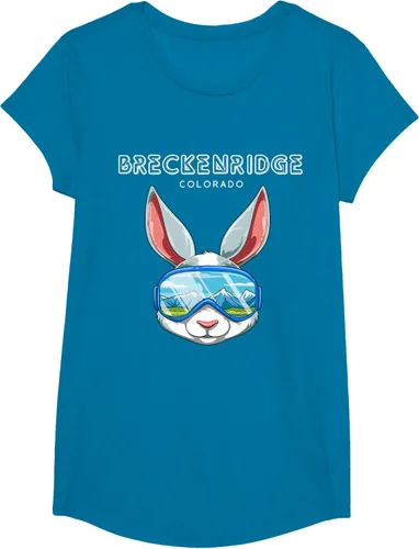 Vista 42 de Breckenridge Colorado USA - Camiseta de esquí y snowboard de conejo, Negro, S