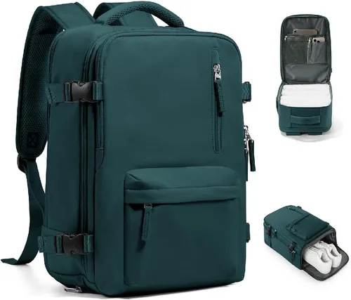 Vista 65 de VGCUB Mochila grande de viaje para trabajo, negocios, mochila para computadora portátil aprobada para vuelo, para mujeres y hombres, mochila