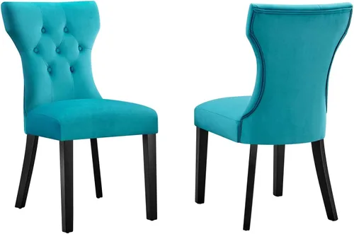 Vista 10 de Modway Silueta - Silla de comedor, color coñac