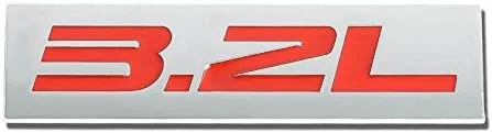 Vista 57 de 1.5L Negro/Cromo Aleación de Aluminio Auto Maletero Puerta Guardabarros Parachoques Insignia Calcomanía Emblema Cinta Adhesiva Pegatina