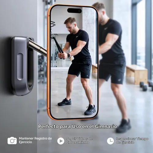 Vista 2 de UGREEN Magsafe Phone Mount for Gym, Dual-Sided Magnets, 360°Adjustable Portable Magnetic Phone Holder, Gym Essentials for Hands-Free Workouts