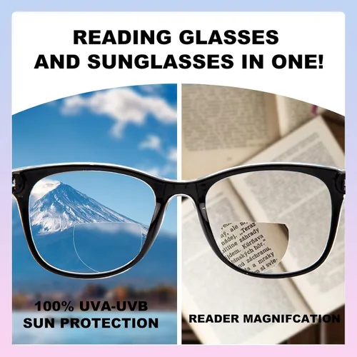 Vista 4 de Amorays Gafas de lectura bifocales para mujer - Lectores bifocales con bisagra de resorte