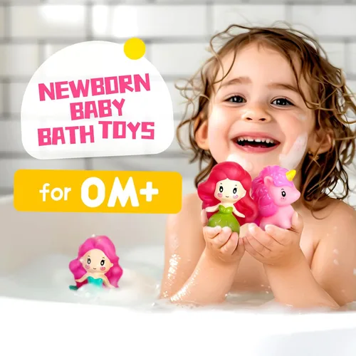 Vista 3 de Juguetes de baño para bebé Hely Cancy - Juguetes de baño sin agujeros para niños, juguetes de ducha de bañera para bebé recién nacido