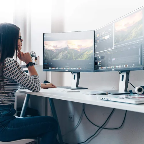 Vista 9 de gofanco Prophecy 1x2 DisplayPort 1.2 a 2 puertos HDMI Multi Monitor Adapter DisplayPort to dual HDMI MST hub with extended desktop mode, up to