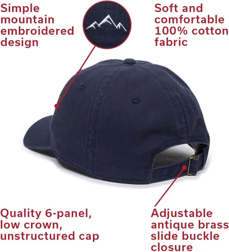 Vista 15 de Outdoor Cap Sombrero de papá de montaña - Gorra de algodón suave sin estructura