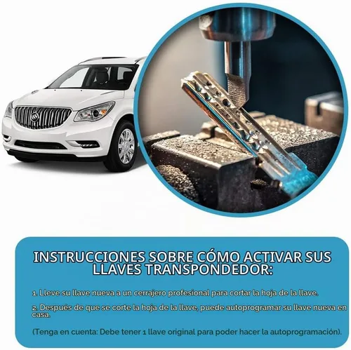 Vista 4 de Keyless2Go Repuesto para Llave de Coche de Encendido con Transpondedor Sin Cortar Circle Plus B111 (Paquete de 2)